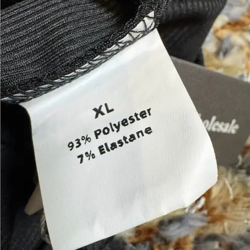 FAFO Graphic Black Ribbed Crop Tank Top XL – Bold Streetwear Statement Gray