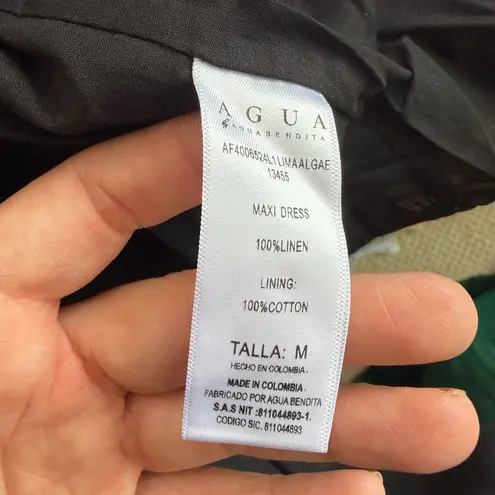 Agua Bendita Agua by Lima Algae Dress linen size medium