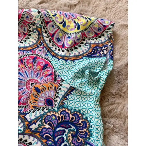 Renee C. Made in U.S.A Stitch Fix Sleeveless Blouse SIZE S Color Cyan Purple