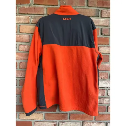 Colosseum Clemson Tigers, Size XL, Fleece Zip Up Jacket, Orange & Gray, Embroidered