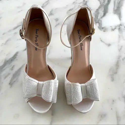 💎💕 Your Party Shoes • Harlow Wedding Heels 💕💎 White Size 5.5