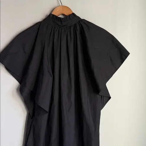 Max Mara Studio SOSPIRO Poplin mini dress with flounce