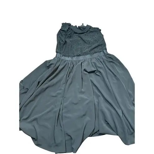 Torrid  At The Knee Star Sheer Skater Dress in Deep Black‎ Size 20