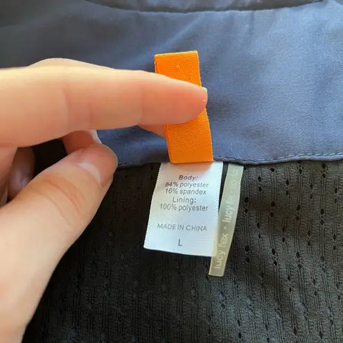 Like new: Lucy navy blue zip up jacket Size L