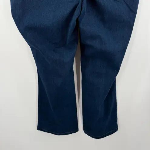 ELLOS Bootcut Jeans Size 24 NEW Plus Curvy Dark Wash Denim Cotton Stretch NWOT Blue