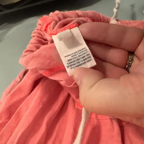 American Eagle  Bright Coral Pullover Cropped Pullover Hoodie Women's Size Medium