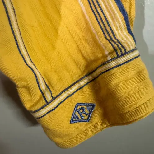 Vintage women’s roper western cropped button up collared long sleeve size medium Yellow