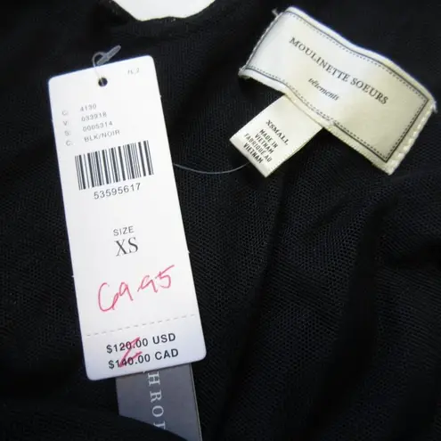 Moulinette Soeurs NWT Anthropologie Willa Jumpsuit in Black Crop One-Piece XS