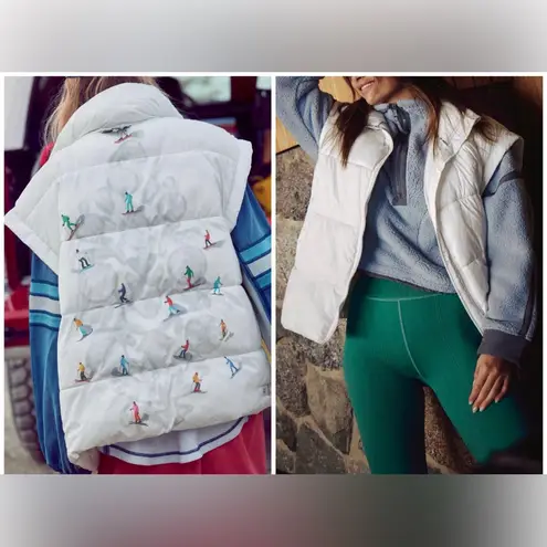 Free People NWOT  FP Movement In A Bubble Printed Puffer Vest - ski combo - small - Image 2