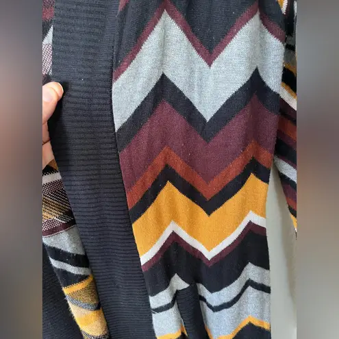 Missoni By Target Zig Zag Brown, Yellow, Black Long Sleeve Cardigan Womens L Brown Size L