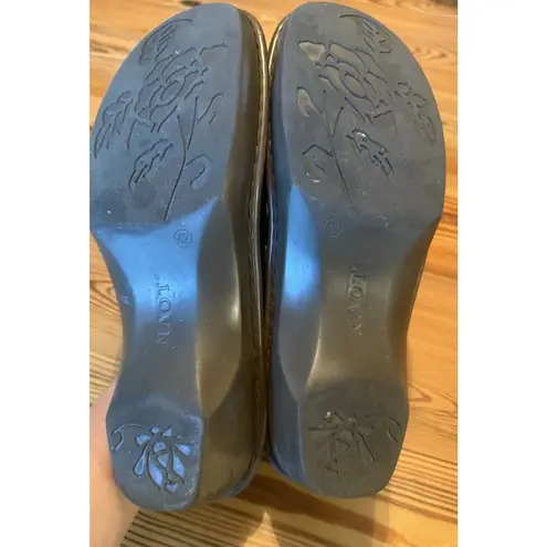 Naot Comfort Shoes EU 42 US 11 Brown Clog Style Side Zipper Leather Sturdy