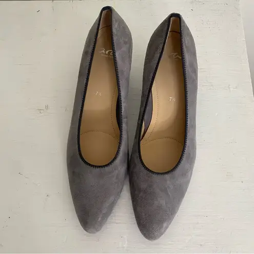 ARA Luftpolster Gray Suede Leather Pump in US 10 Office Career Minimalist