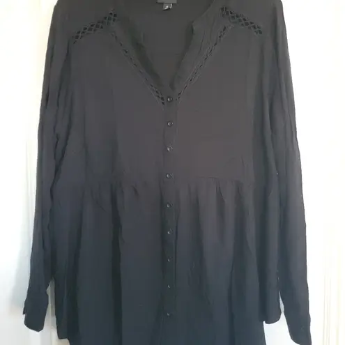 Torrid  Black Tunic Size 0  Women's Top