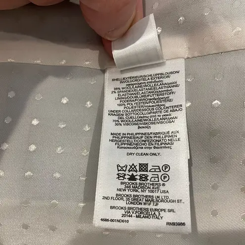 Brooks Brothers “Red Fleece” Wool Tollegno 1900 Pinstripe Suit Jacket Women’s 12