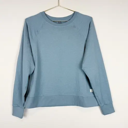 Vuori Long Sleeve Halo Crew Neck Pullover Blue Iron Heather Size Small VW241