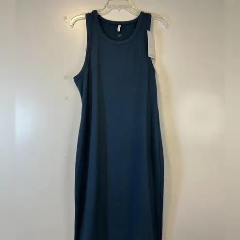 7 Diamonds Core Ribbed Tank Sleeveless Blue Dress stretch Women’s Size XL