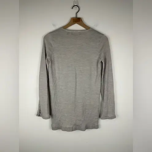 525 America Merino Wool Flare Sleeve V-neck Sweater Women’s Sz XS