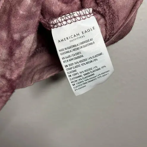 American Eagle  Women Tie Dye Purple Crop Top Spaghetti Strap Size‎ Large.