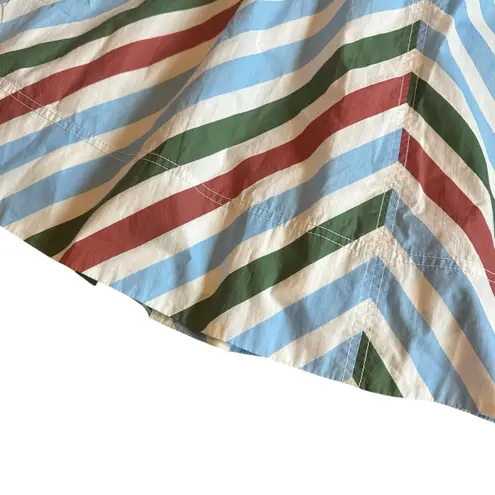 Maeve Anthropologie Halter Midi Sundress Stripe Print A-Line Size XS Women's NWT