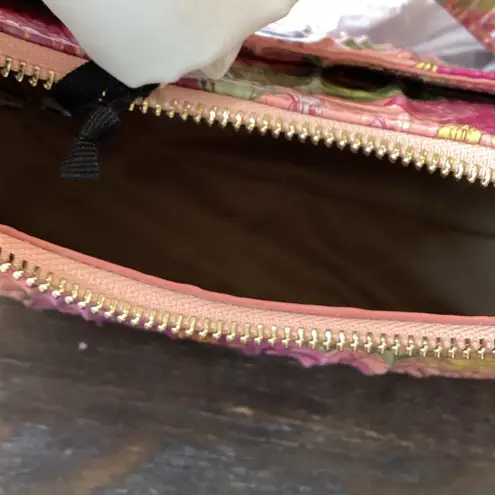 Brahmin Esme Perennial Pink Floral Leather Shoulder Bag NWT