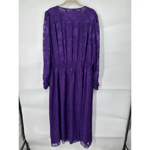 City Chic  Sweet Sass Midi Dress Women 18 Purple Whimsigoth Vampire Witchy Fairy