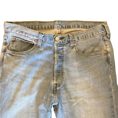 Calvin Klein Vintage  light blue distressed faded wash straight leg jeans