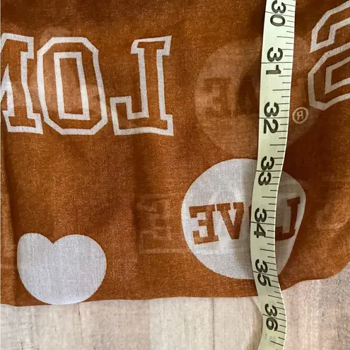 UT Austin Texas Sheer Infinity Scarf One Size Burnt Orange Longhorns Love