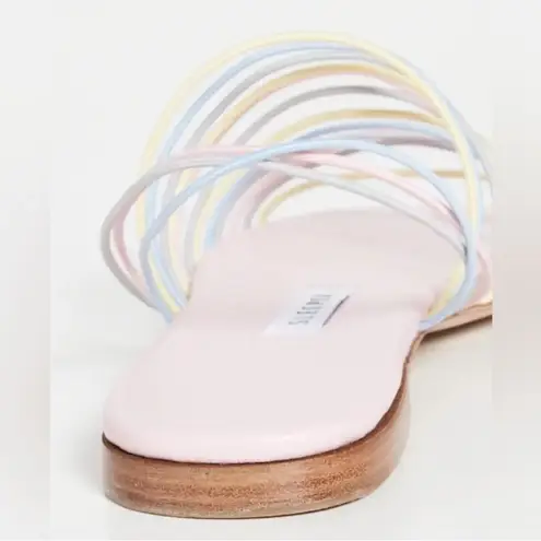 NWT Sleeper Macaroni Strappy Sandals Pastel Pink Sz 39 $220
