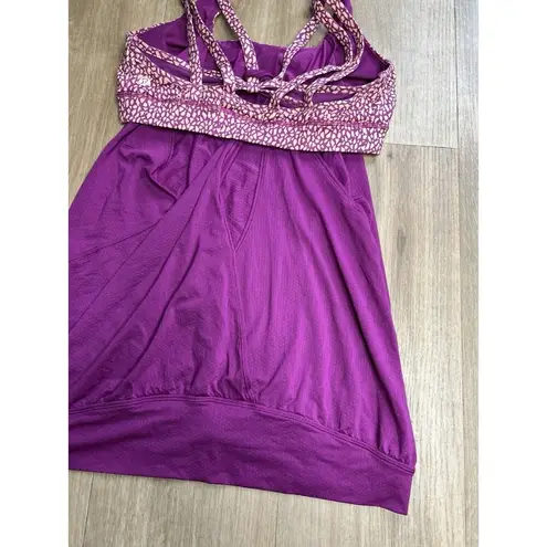 Lululemon  Nouveau Limits Tank Miss Mosaic Peach Fuzz Regal Plum Size 8