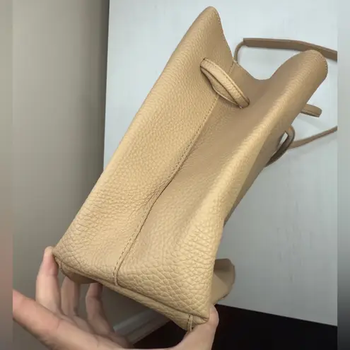 8 Other Reasons Vegan Leather Slouchy Bucket Crossbody Bag Tan NWOT