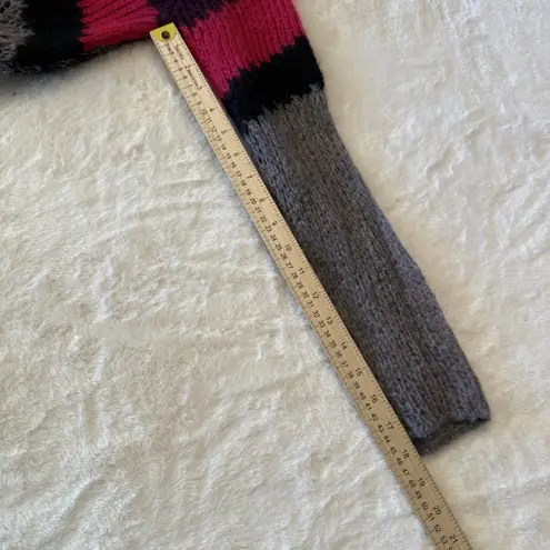 Diesel Wool Mohair Sweater Designer Streetwear Abstract Crewneck Small Italy