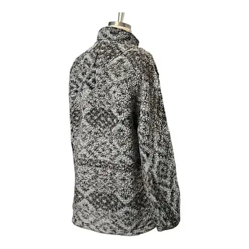True Grit  SHERPA PULLOVER 1/4 ZIP FROSTY TIP‎ AZTEC PATTERN SUPER SOFT SIZE MED - Image 6