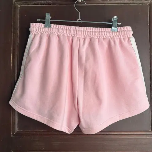 APRES JUNE | Pink French Terry Side stripe Sweat Short 2.5 inch inseam | Small