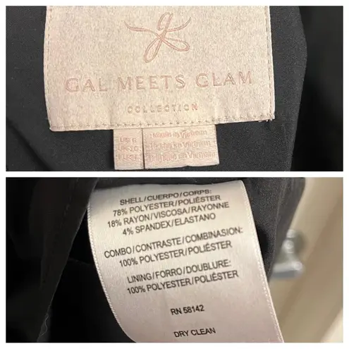 Gal Meets Glam Rhiannon Black Mini Dress Size US 6