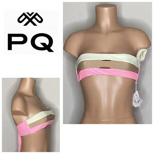 PilyQ New. PQ pink bikini top. Small. Retails $80