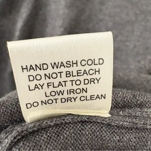 Yoana Baraschi Raven Fringe sweater dress in charcoal gray wool blend size S