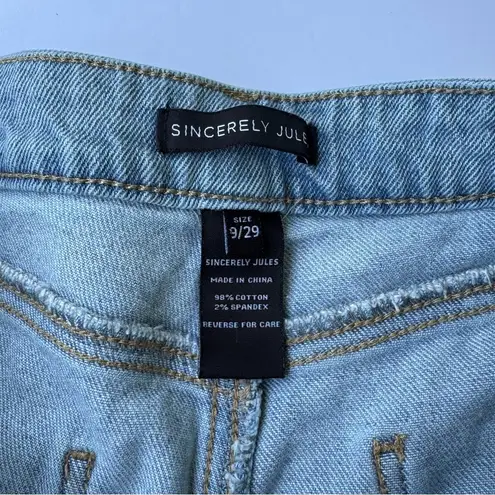 Sincerely Jules Green Cargo Pants Utility Style Blue Size 29