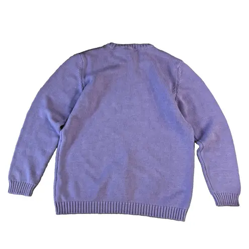 Vintage Marks & Spencer St Michael's Dark Lilac Cotton Sweater Knit UK 12 US 8