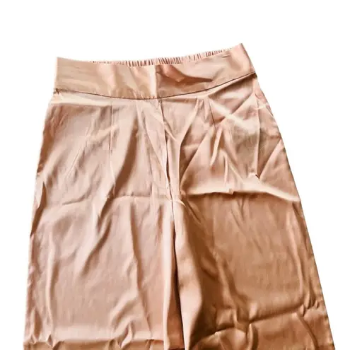 Agent Provocateur Amelea Pajama Pant Size 2 Silk Pink Black Lace Lingerie NEW