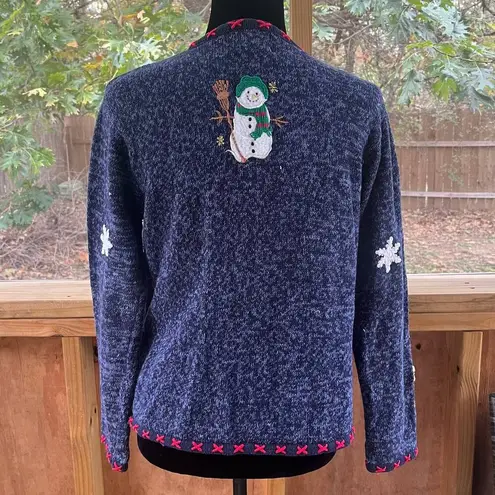 Vintage Blue Designers Originals Studio  Christmas Sweater Size M