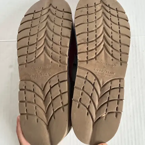 Soletech Sz 8 Boho Hand Painted Leather Mary Jane Shoes Ankle Strap Retro Tan