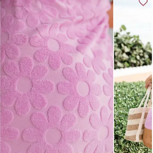 Pink Lily  Plush Pink Swim Coverup