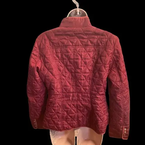 T A COALITION Women’s Quilted Fur Lined Coat Red Size Small Red