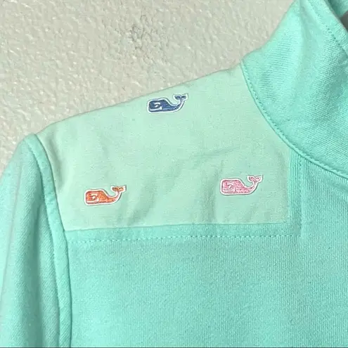 Vineyard Vines  Embroidered Whale Classic Shep Pullover 1/4 Zip Shirt Size Small