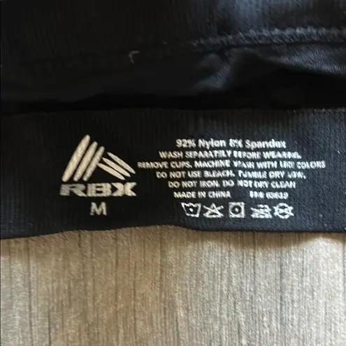 RBX Black Seamless Sports Bra Intimates Size M
