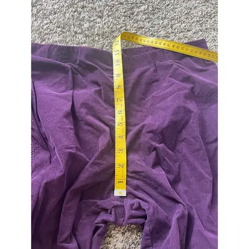 Oska Purple Pull On Micro Corduroy Pants Womens Sz 4 Tapered Leg