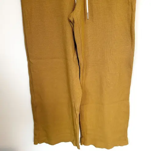 Mate the Label NWT Yellow Organic Thermal Wide Leg Pant - S