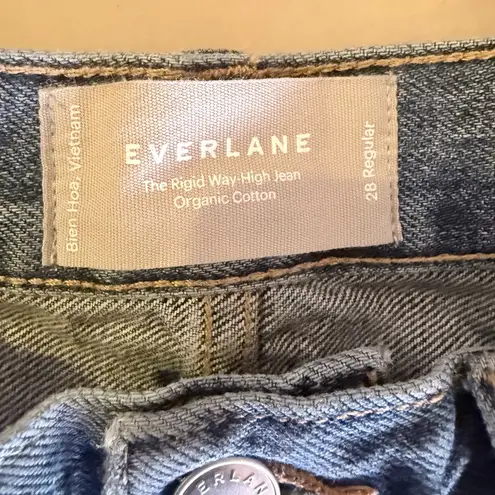 Everlane  the rigid way high rise jeans size 28 regular women button