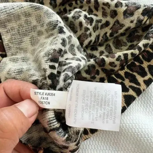 J.Crew  Size Medium Leopard Print 100% Merino Wool Sweater Size xs