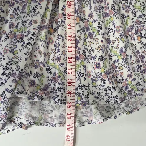 AFRM Revolve Sean Floral Long Sleeve Cutout Mini Dress Plus Size 2XL White